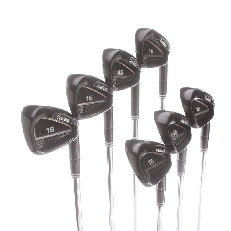 Cleveland CG16 Black Pearl Steel Mens Right Hand Irons 4-PW Regular - Traction 85