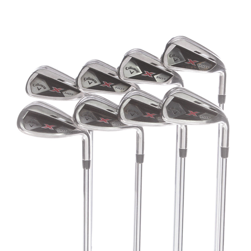 Callaway X Hot Steel Mens Right Hand Irons 5-AW Regular - True Temper Speed Step 85