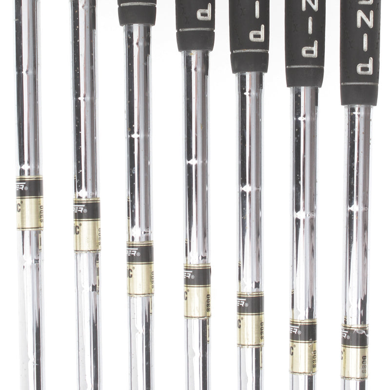 Ping G2 Steel Mens Right Hand Irons 4-PW Green Dot 2* Upright Stiff - True Temper Dynamic Gold S300