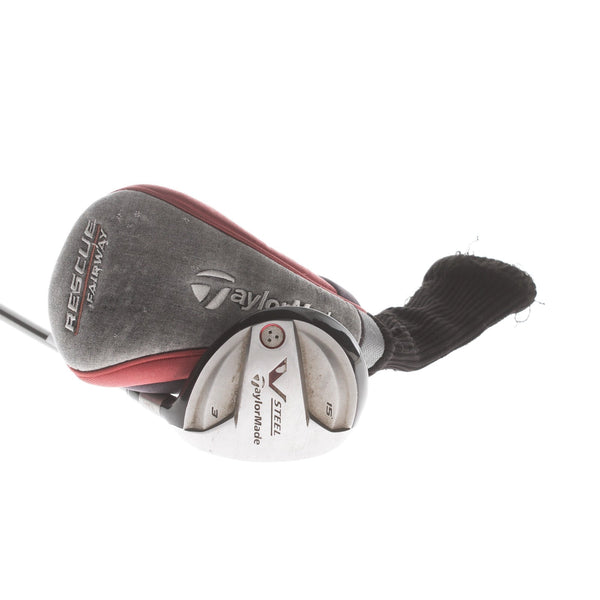 TaylorMade V Steel Graphite Mens Right Hand Fairway 3 Wood 15* Stiff - TaylorMade 65