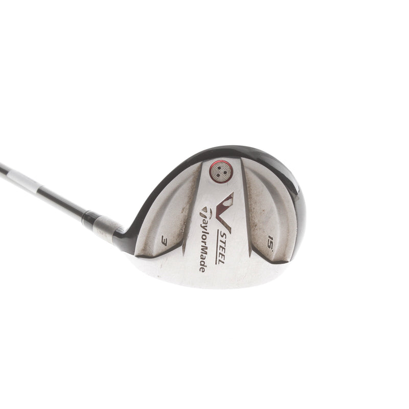 TaylorMade V Steel Graphite Mens Right Hand Fairway 3 Wood 15* Stiff - TaylorMade 65