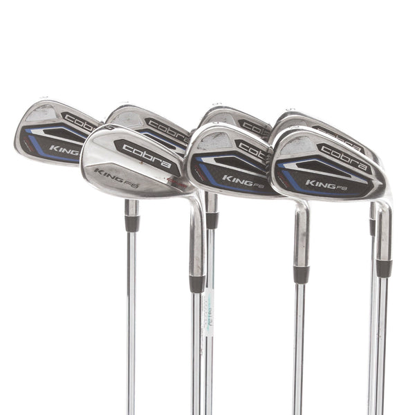 Cobra King F8 One Length Steel Mens Right Hand Irons 5-GW Regular - True Temper One Flighted