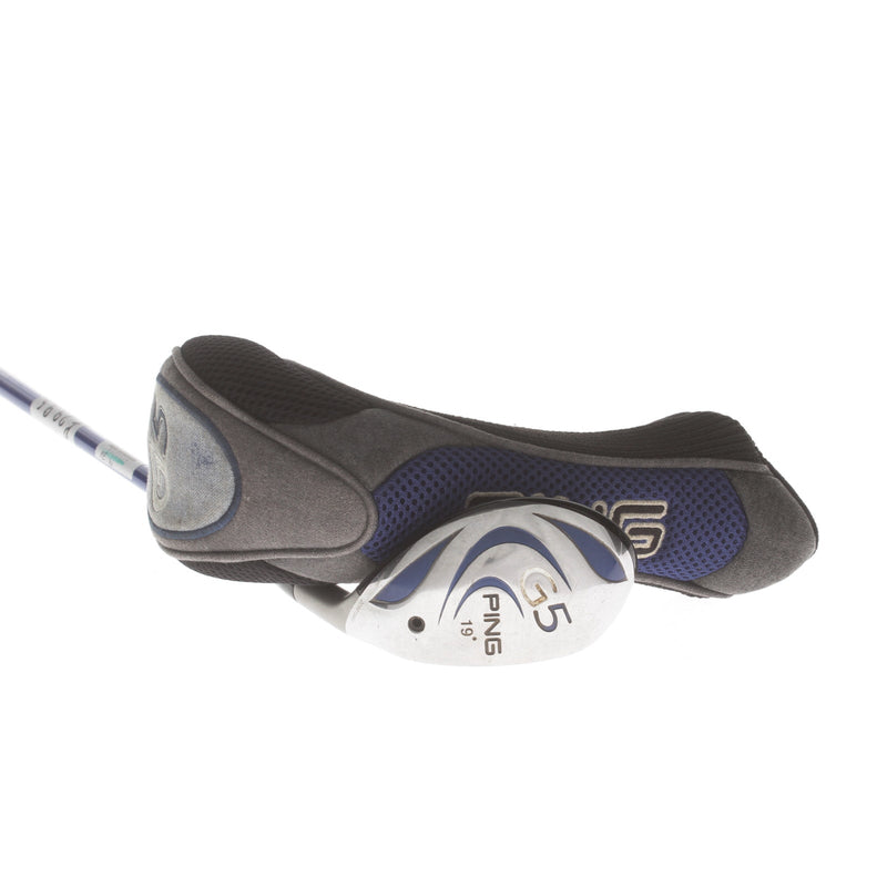 Ping G5 Graphite Mens Right Hand 3 Hybrid 19* Regular - Grafalloy ProLaunch Blue