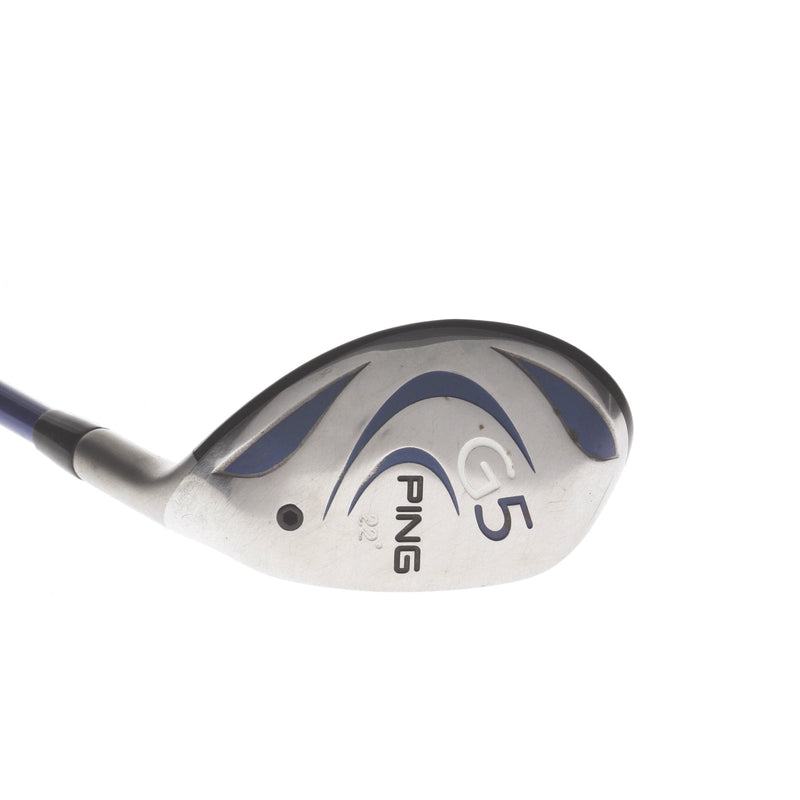Ping G5 Graphite Mens Right Hand 4 Hybrid 22* Regular - Pro Launch Blue HY Series