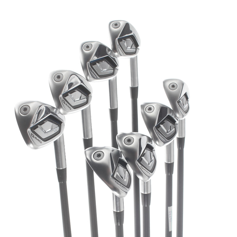 Ping G440 Graphite Mens Right Hand Irons 4-UW Black Dot Stiff - Ping Alta CB Blue AWT S