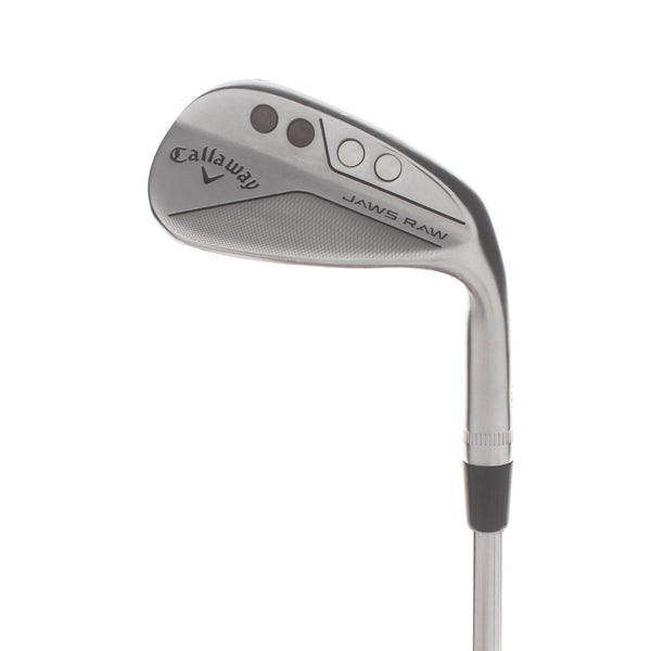 Callaway Jaws Raw Steel Mens Right Hand Gap Wedge Standard 10 Bounce S Grind Stiff - Dynamic Gold S200
