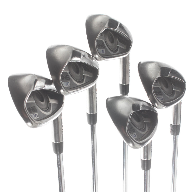 Ping G Series Steel Mens Right Hand Irons 6-PW 2* Flat Senior - Ping CFS