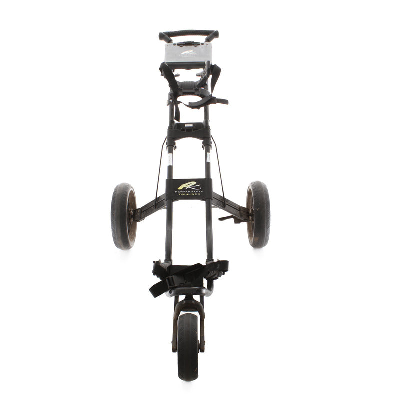 PowaKaddy Twinline 3 3-Wheel Push/Pull Trolley - Black