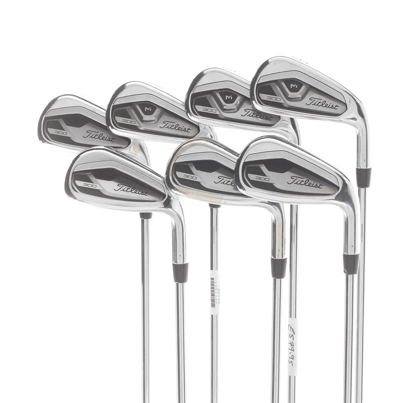 Titleist T300 Steel Mens Right Hand Irons 5-GW Stiff - True Temper AMT Black