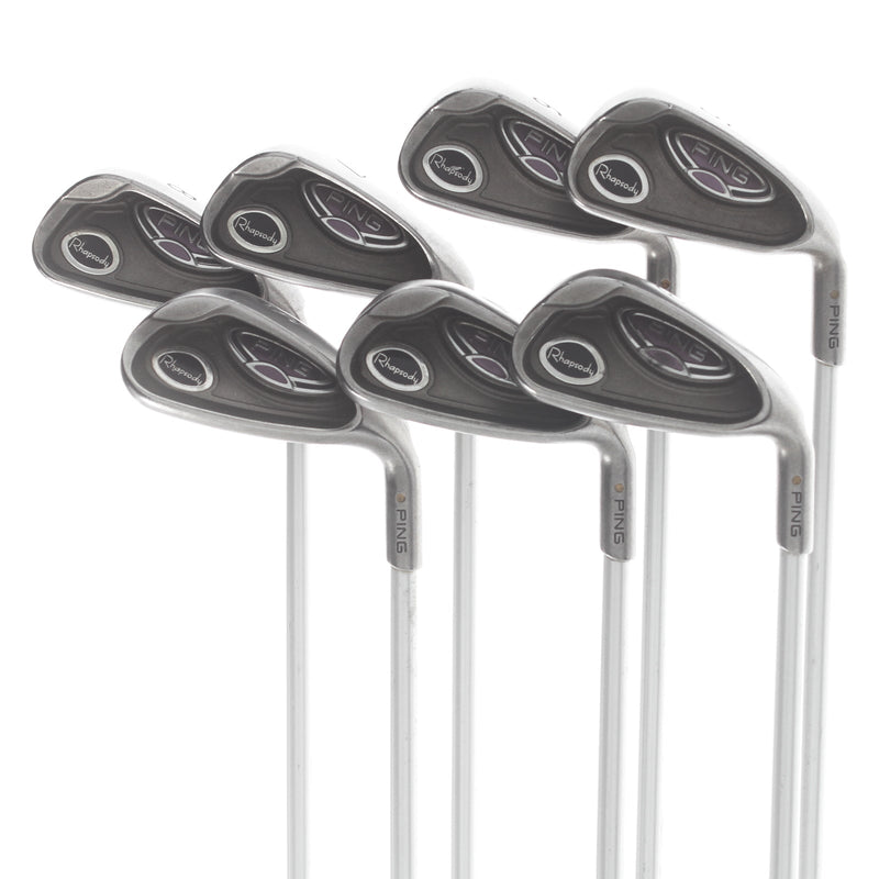 Ping Rhapsody Graphite Ladies Right Hand Irons 5-SW White Dot 3* Upright Ladies - Ping ULT 129