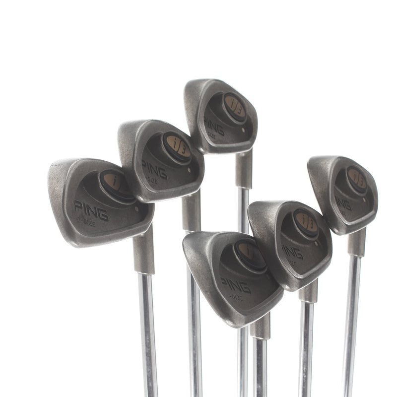 Ping i3 O-Size Steel Mens Right Hand Irons 5-PW White Dot 3* Upright Stiff - Cushin JZ