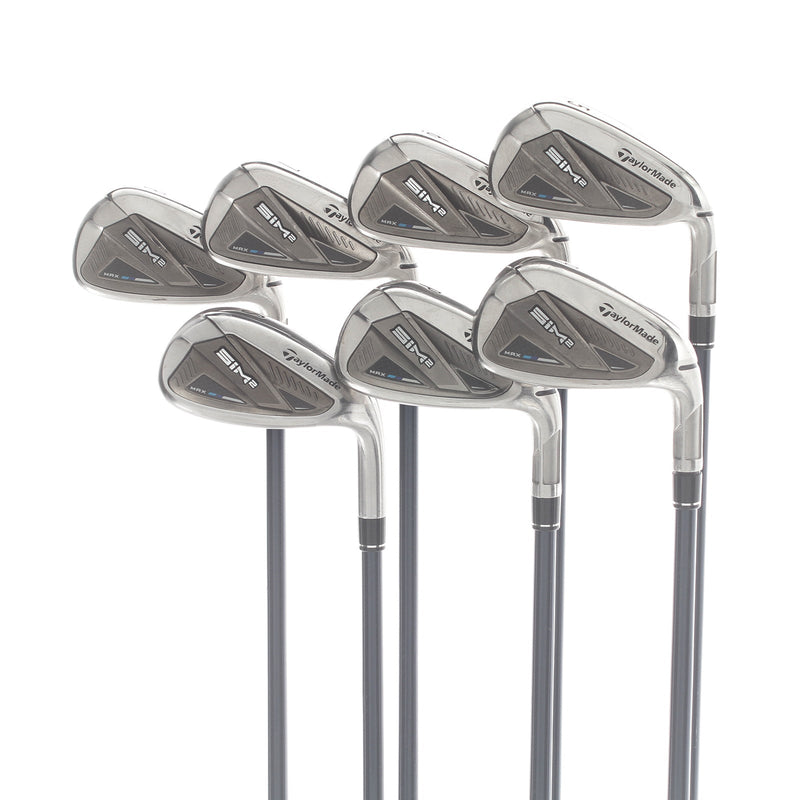 TaylorMade Sim2 Max Graphite Mens Right Hand Irons 5-SW Regular - Fujikura Ventus Blue 6-R