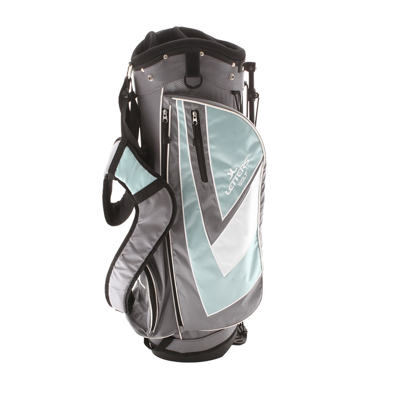John Letters Stand Bag - Grey/Turquoise