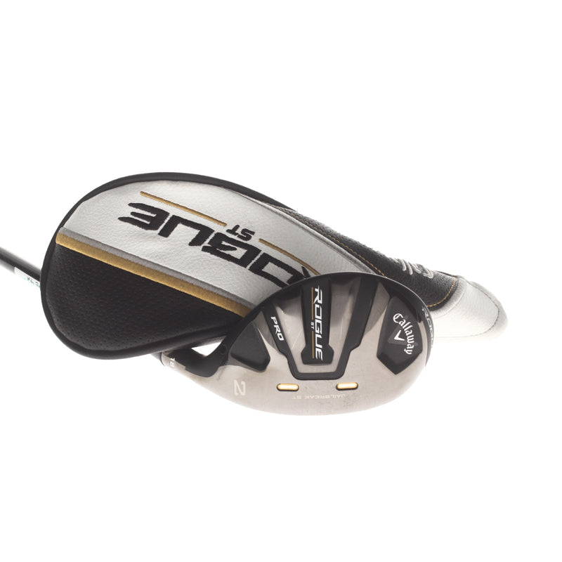 Callaway Rogue ST Pro Graphite Mens Right Hand 2 Hybrid 18* Stiff - Tensei AV White 85HY