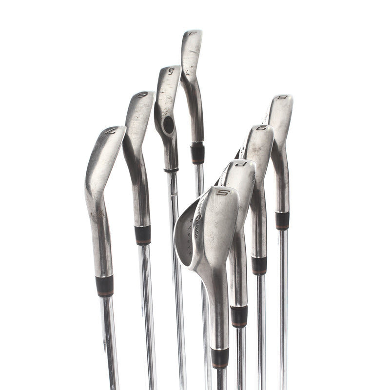 TaylorMade Supersteel Burner Steel Mens Right Hand Irons 4-SW Stiff - TaylorMade Precision Rifle S-90