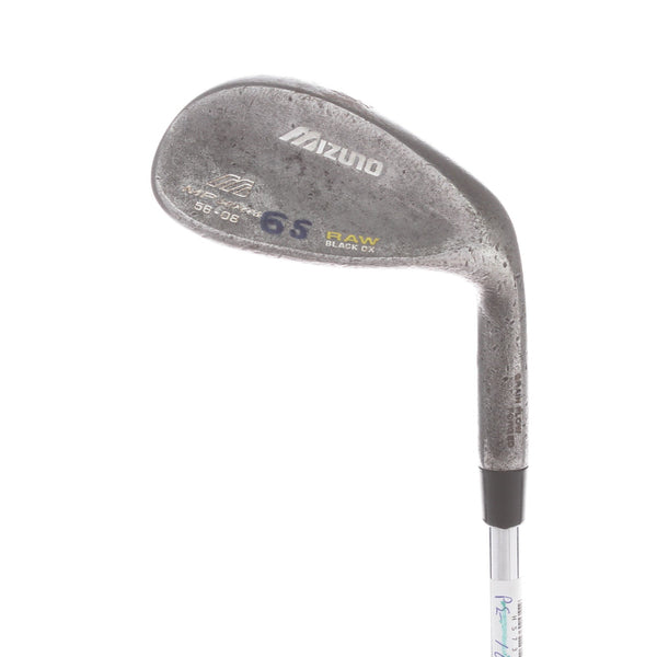 Mizuno RAW Black OX Steel Mens Right Hand Sand Wedge 56* 8 Bounce Regular - Dynamic Gold R300