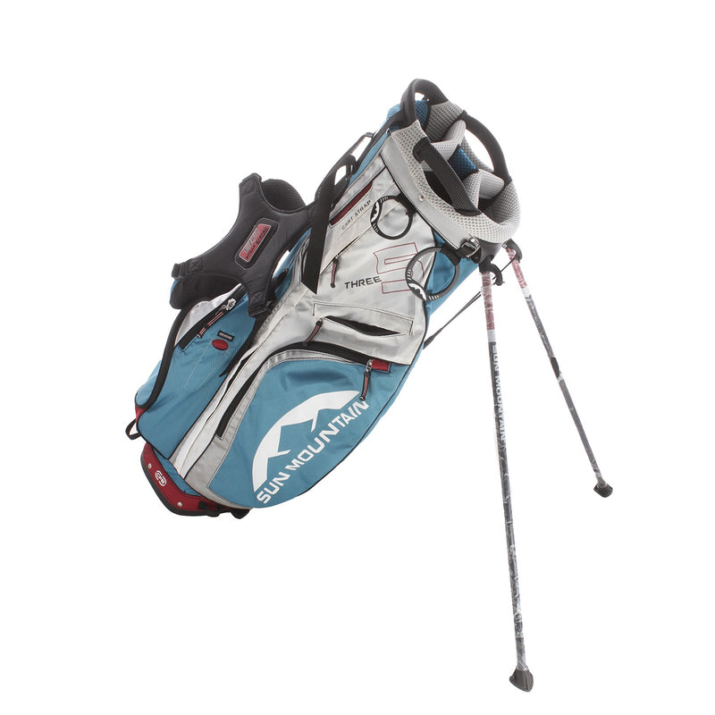 Sun Mountain Three 5 Stand Bag - Blue/White/Red/Black