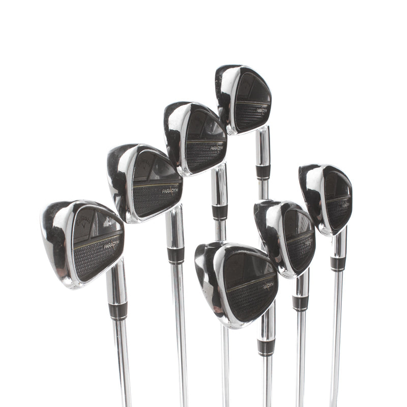 Callaway Paradym Steel Mens Right Hand Irons 4-PW Stiff - Project X Rifle 105GR 6.0