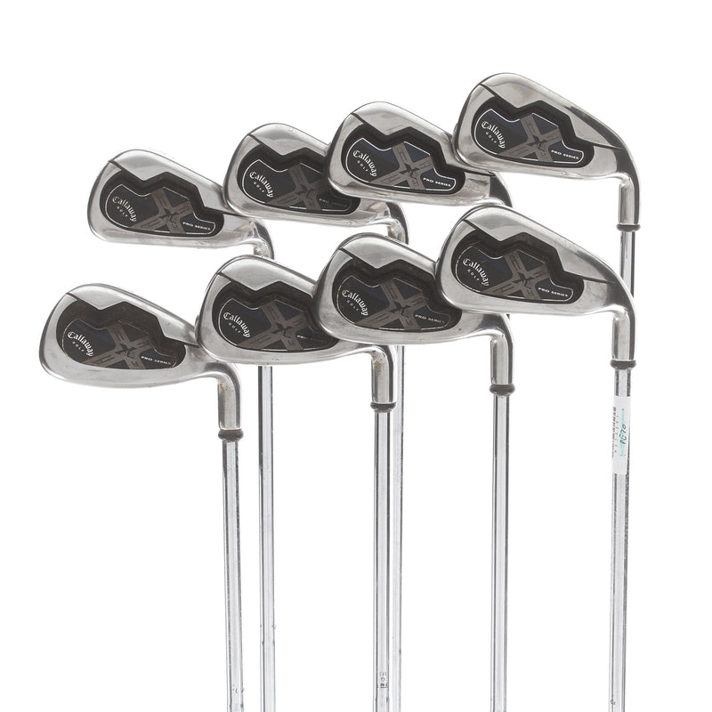 Callaway X-18 Steel Mens Right Hand Irons 3-PW Stiff - Dynamic Gold S300