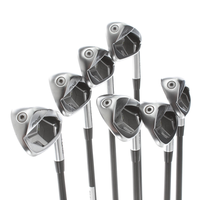 Ping G430 Graphite Mens Right Hand Irons 5-GW Black Dot Regular - Alta CB AWT