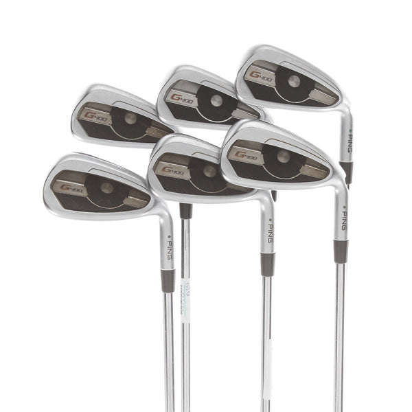 Ping G400 Steel Mens Right Hand Irons 5-PW Green Dot 2* Upright Regular - Ping AWT R