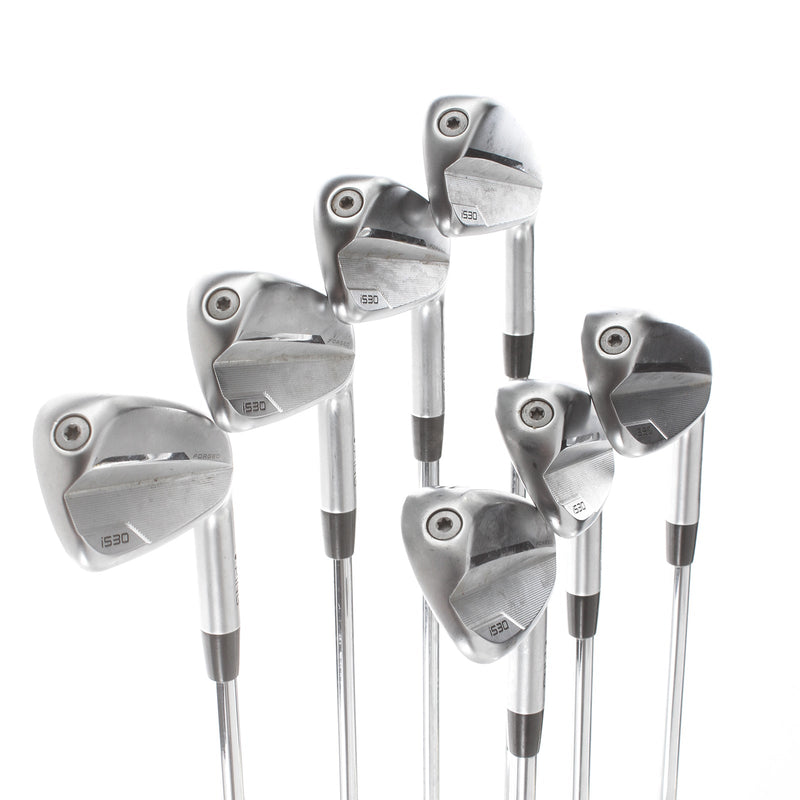 Ping i530 Steel Mens Right Hand Irons 4-PW Black Dot Stiff - Dynamic Gold Mid 115 S300