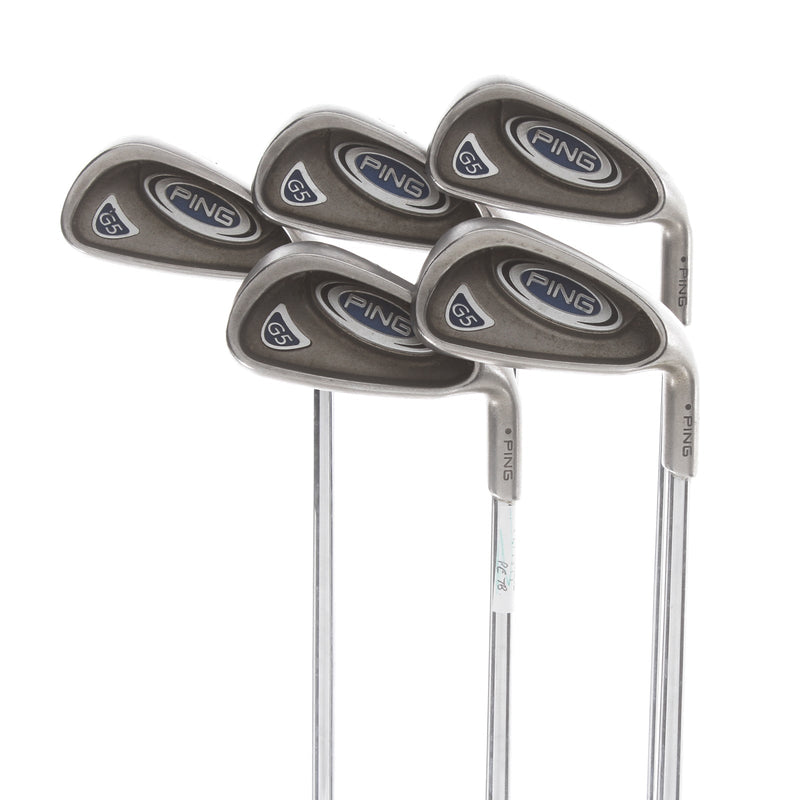 Ping G5 Steel Mens Right Hand Irons 5-9 Black Dot Regular - Ping
