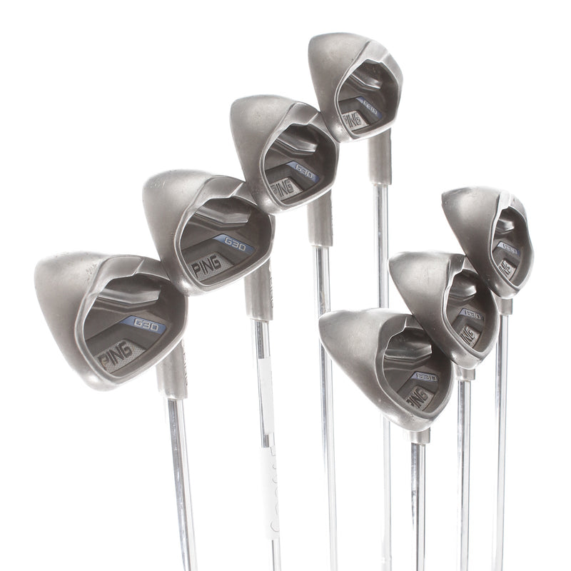 Ping G30 Steel Mens Right Hand Irons 5-SW White Dot 3* Upright Regular - Ping CFS