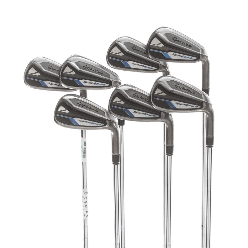 TaylorMade Speedblade Steel Mens Right Hand Irons 4-PW Stiff - Speedblade