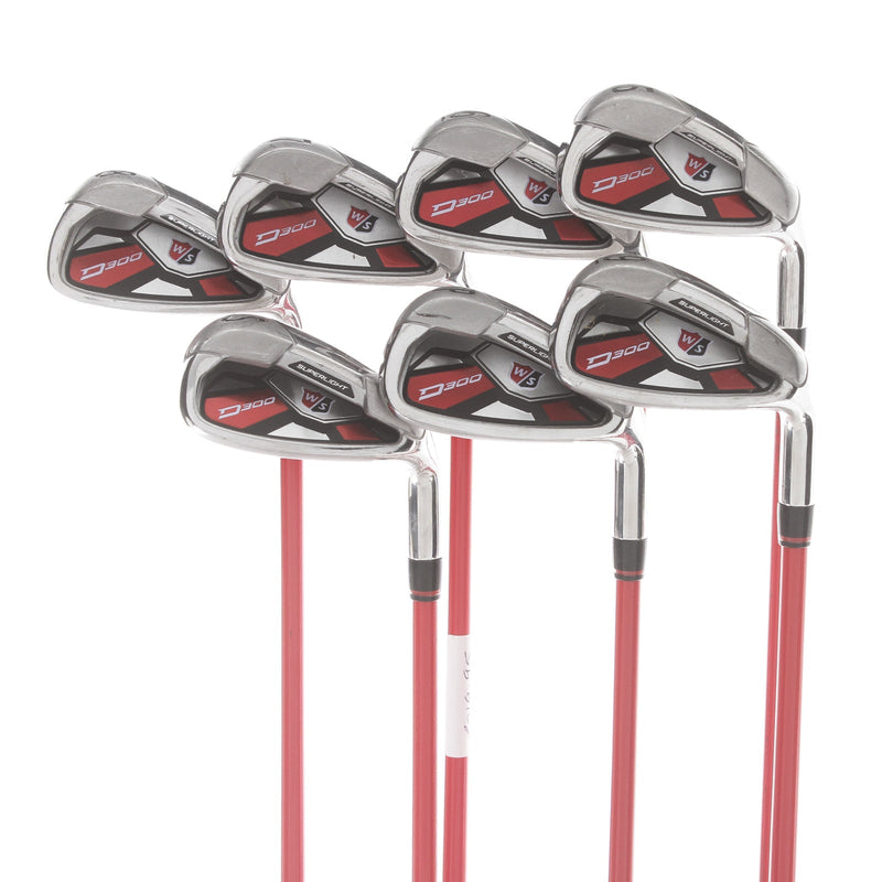 Wilson D300 Graphite Mens Right Hand Irons 5-SW Regular - Wilson Staff D300