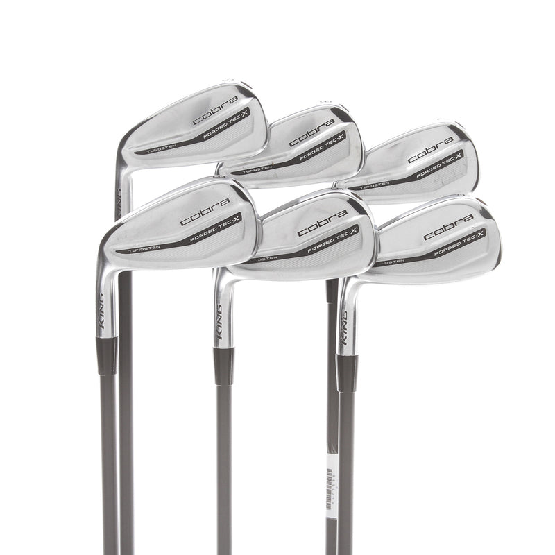 Cobra Forged Tec X 2022 Graphite Mens Left Hand Irons 5-PW Regular - KBS PGI 75