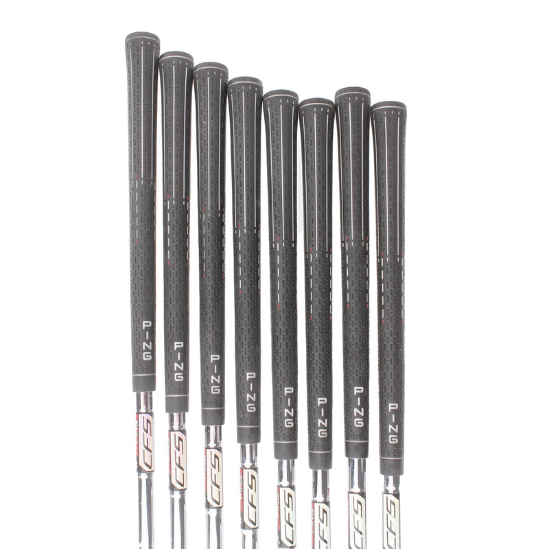 Ping i25 Steel Mens Right Hand Irons 5-SW+AW Yellow Dot 1.5* Upright Regular - Ping CFS