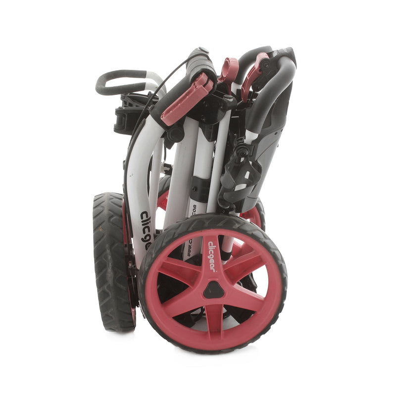 Clicgear 3.5+ 3-Wheel Push/Pull Trolley - Black/White/Red