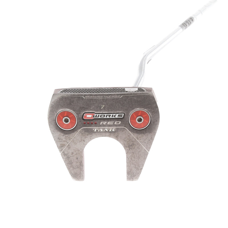 Odyssey O Works Tank 7 Red Mens Right Hand Putter 35" Mallet - Super Stroke Mid Slim 2.0