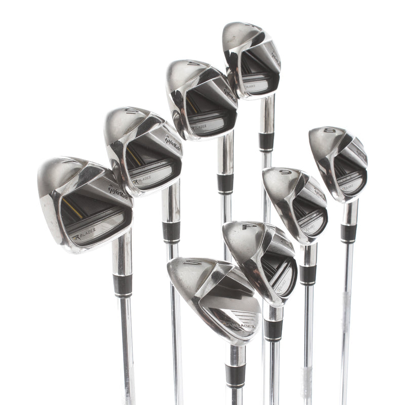 TaylorMade RBladez Steel Mens Right Hand Irons 4-SW Regular - Rocketfuel 85g