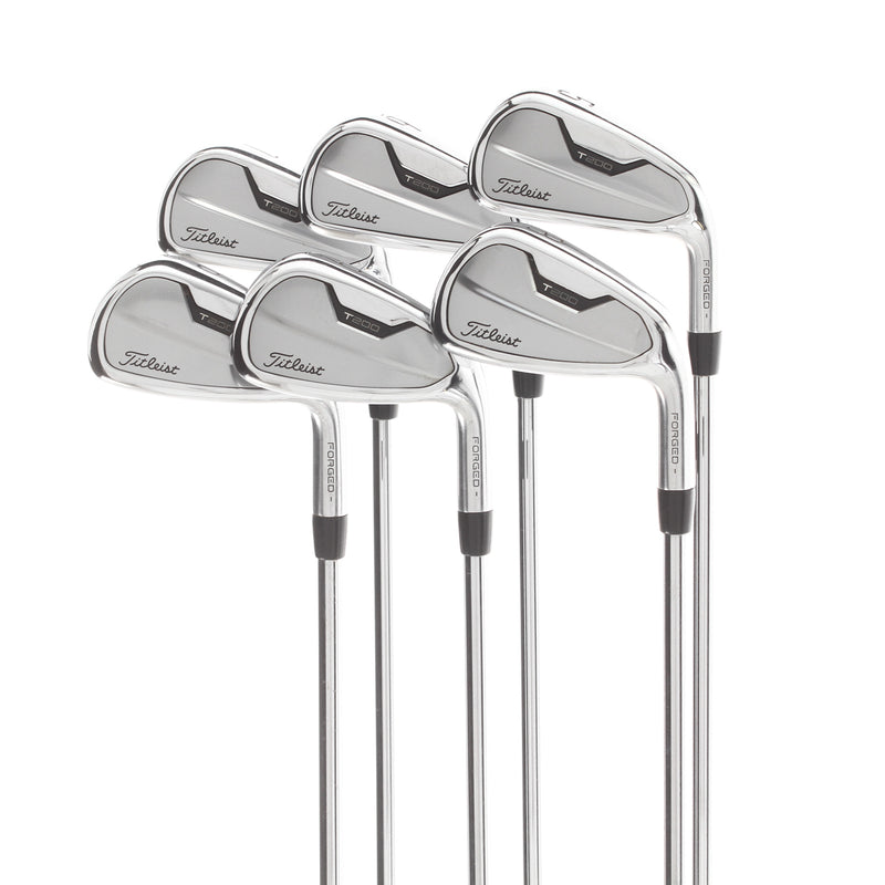 Titleist T200 Steel Mens Right Hand Irons 5-PW Stiff - AMT Black