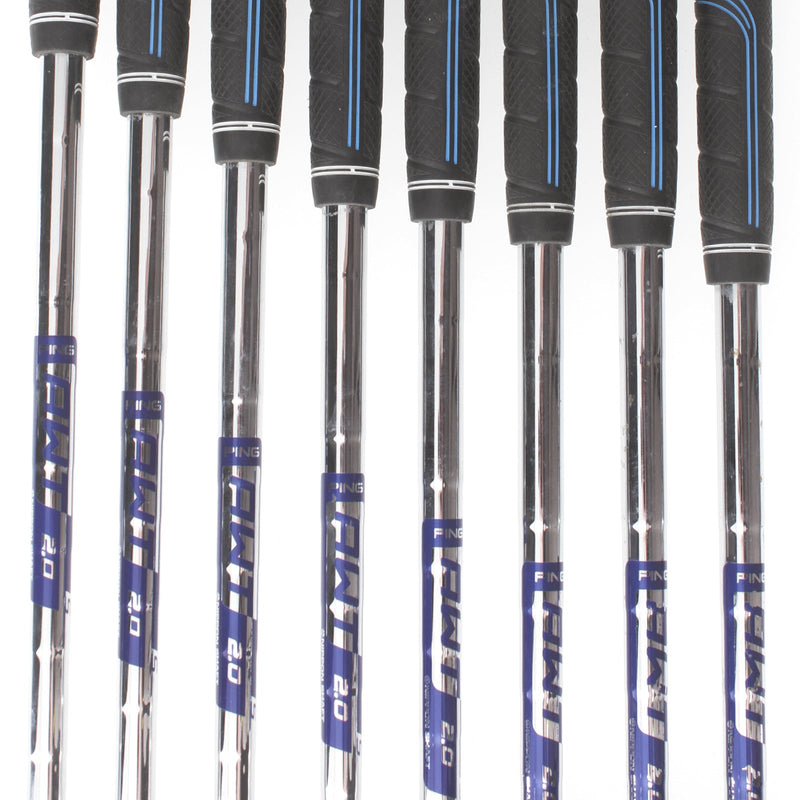 Ping G430 Steel Mens Right Hand Irons 5-GW+SW Green Dot Stiff - Ping AWT 2.0