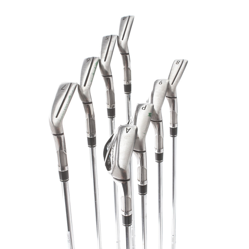 TaylorMade Sim Max Steel Mens Right Hand Irons 4-AW Stiff - KBS Max 85