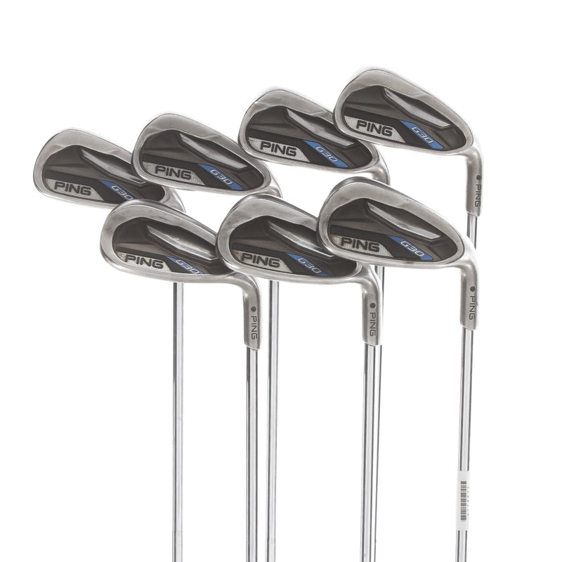 Ping G Series Steel Mens Right Hand Irons 5-SW Black Dot Regular - Ping CFS Distance