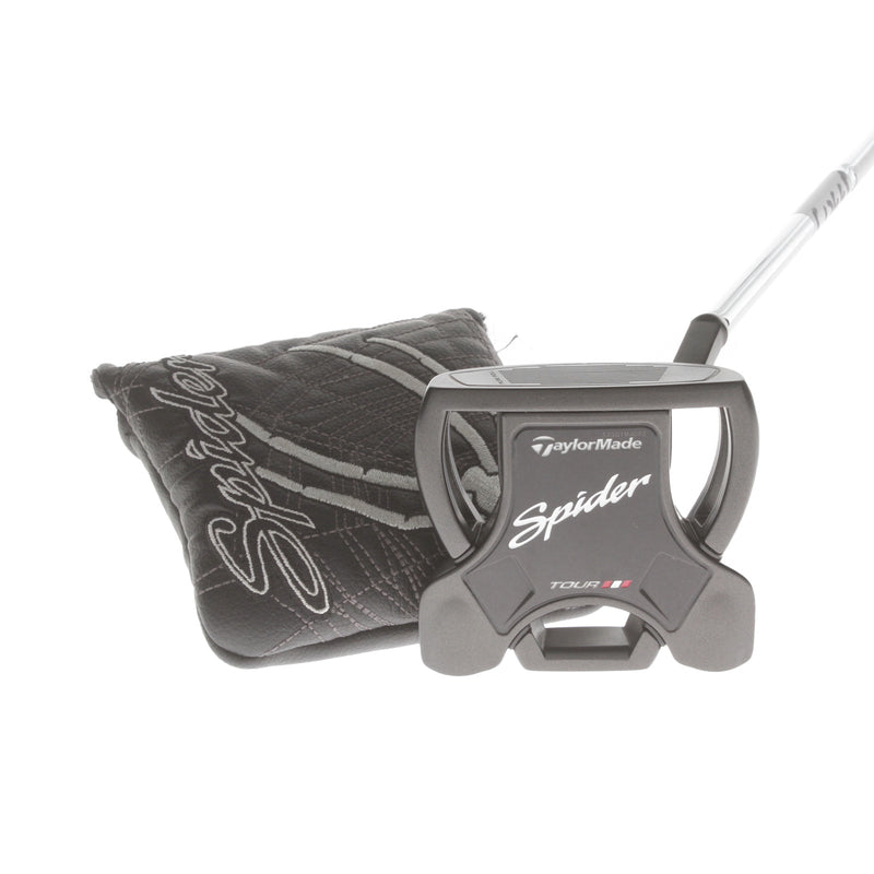 TaylorMade Spider Tour Black Mens Right Hand Putter 35" Mallet TaylorMade - Super Stroke Pistol GTR 1.0