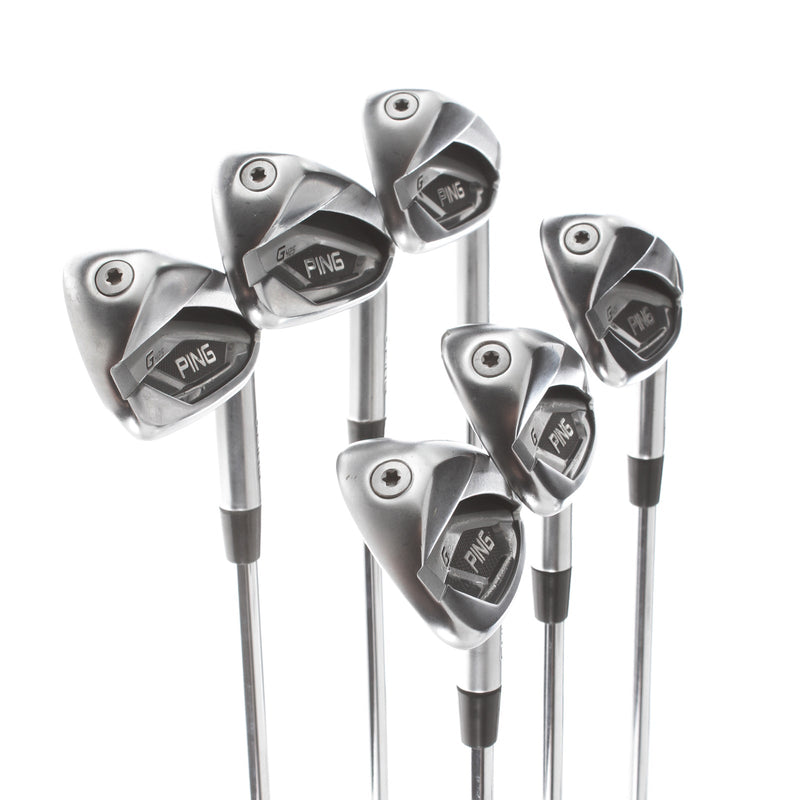 Ping G425 Steel Mens Right Hand Irons 5-PW Green Dot 2* Upright Stiff - True Temper AMT Black S300/Ping AWT 2.0