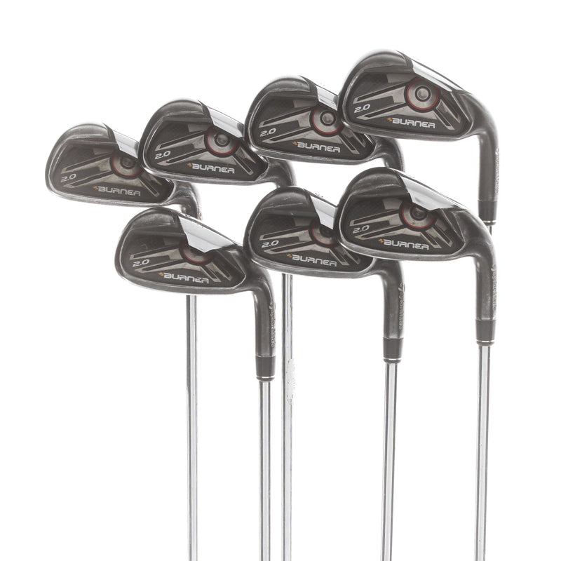 TaylorMade Burner 2.0 Steel Mens Right Hand Irons 4-PW Regular - TaylorMade 85g