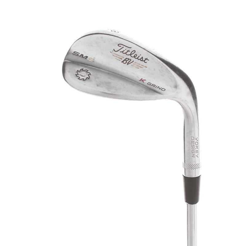 Titleist Vokey SM6 Steel Mens Right Hand Lob Wedge 58* 12 Bounce K Grind Wedge - BV Vokey