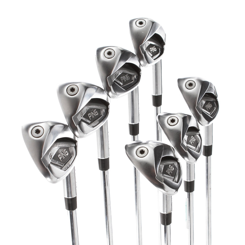 Ping G425 Steel Mens Right Hand Irons 5-SW Blue Dot 1* Upright Regular - Ping AWT 2.0