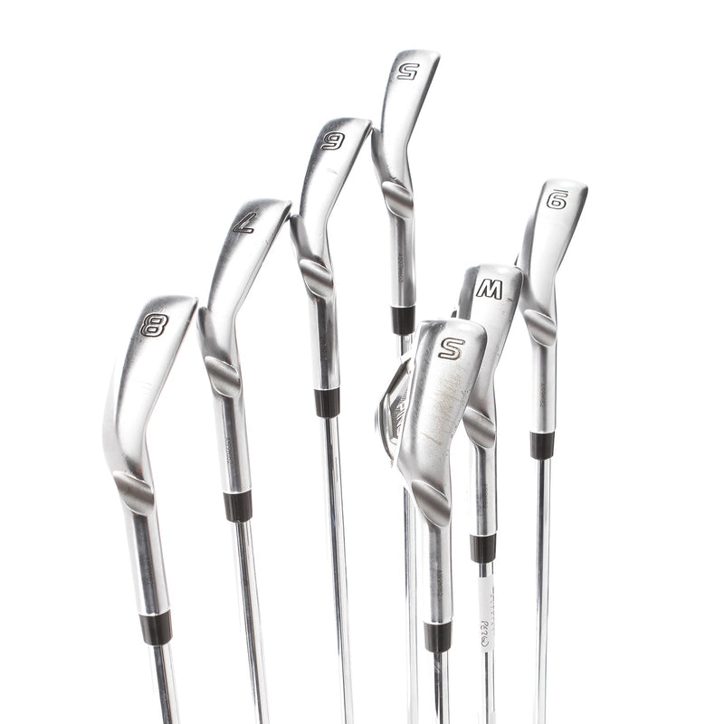 Ping G425 Steel Mens Right Hand Irons 5-SW Blue Dot 1* Upright Regular - Ping AWT 2.0