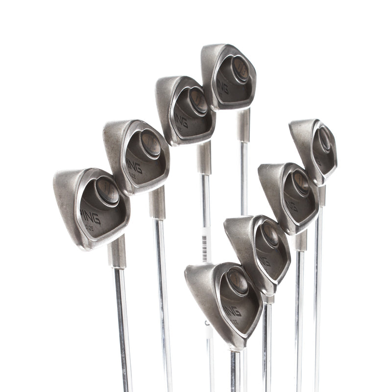 Ping i3 Blade Irons Steel Mens Right Hand Irons 3-PW Blue Dot 1* Upright Regular - True Temper