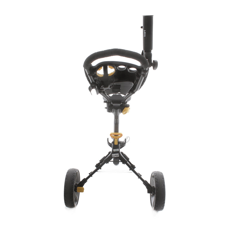 iCart 3-Wheel Push/Pull Trolley - Black