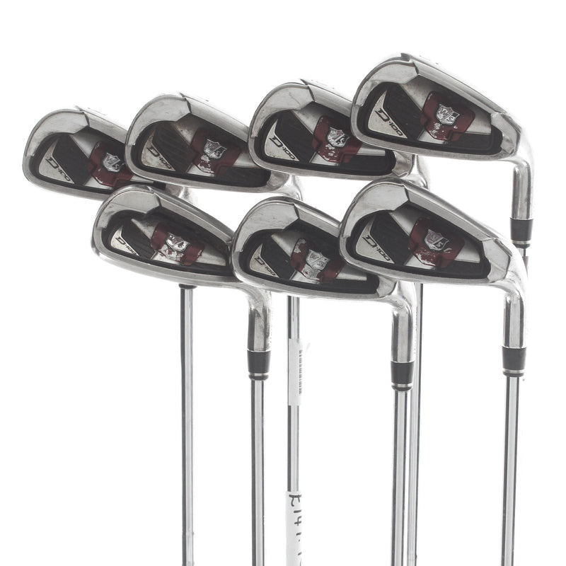 Wilson D100 Steel Mens Right Hand Irons 5-SW Uniflex - True Temper SL 85