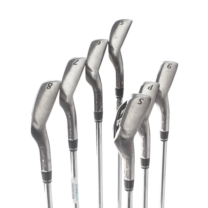 Wilson D100 Steel Mens Right Hand Irons 5-SW Uniflex - True Temper SL 85