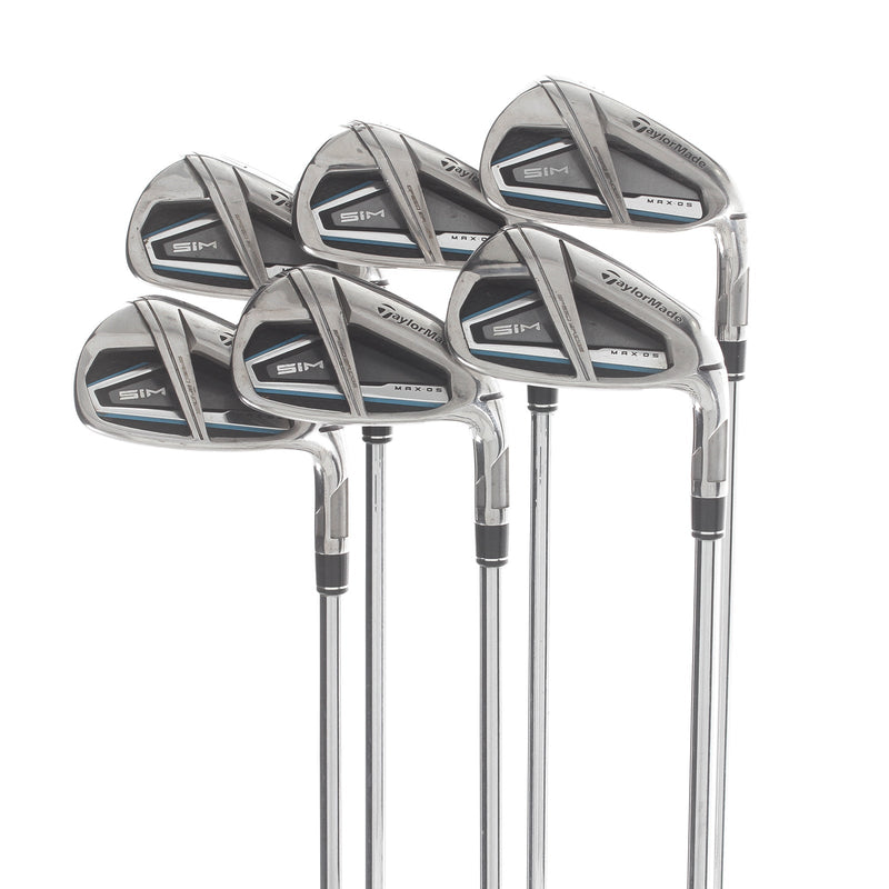 TaylorMade Sim MAX OS Steel Mens Right Hand Irons 5-PW Regular - NSPro 850GH